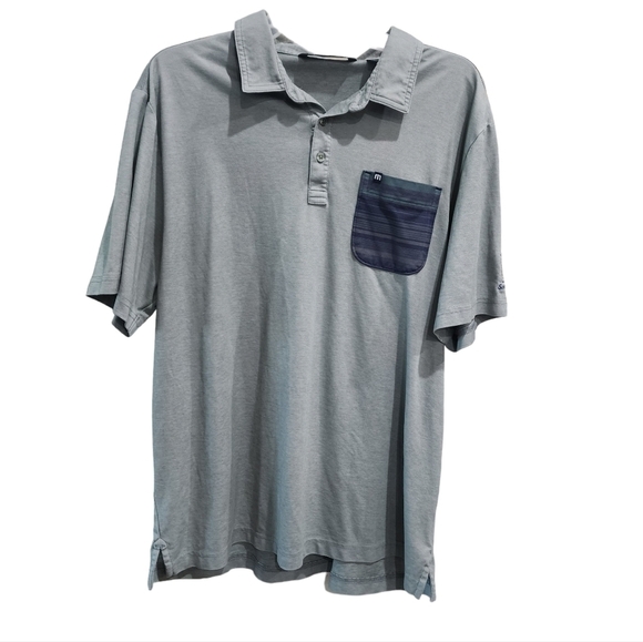 TRAVIS MATHEW Patterned Pocket Golf Polo Shirt XL TPC Scottsdale Arizona - Picture 1 of 5